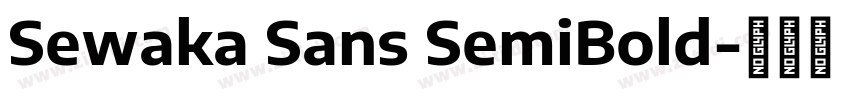 Sewaka Sans SemiBold字体转换